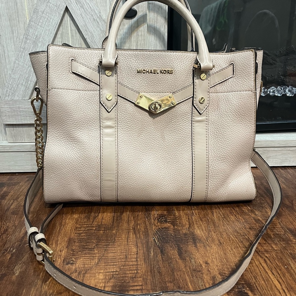Michael Kors Nouveau Hamilton Pebbled leather bag